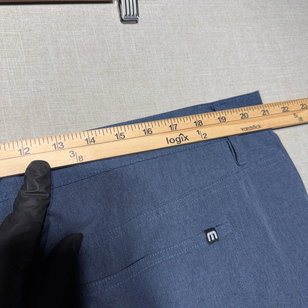 TravisMathew Pants Men 42x32 Blue Straight Open to Close Golf Performance 1MT435
